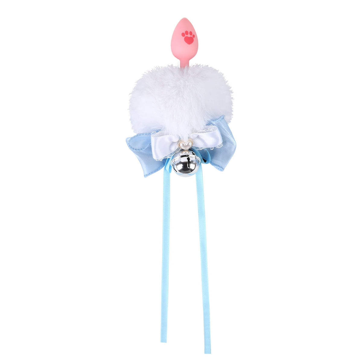 Schattige Siliconen Bunny Buttplug Strik Decoratieve Bel