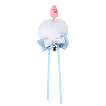 Schattige Siliconen Bunny Buttplug Strik Decoratieve Bel