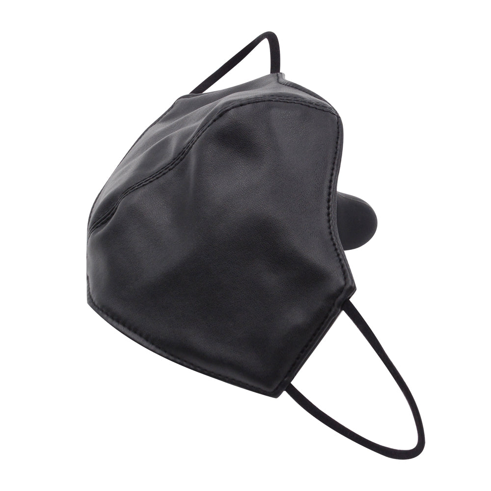 Zwart BDSM Masker Met Gagdildo En Riem