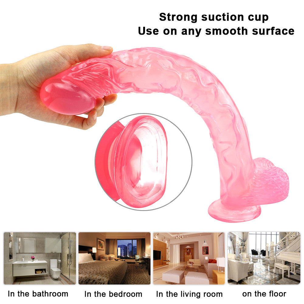 42cm Roze Long Jelly Anaal Dildo