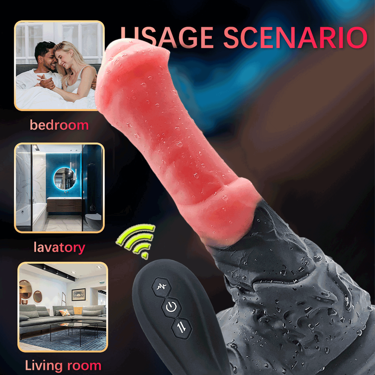 23 cm Siliconen Fantasy Stotende Horse Dildo