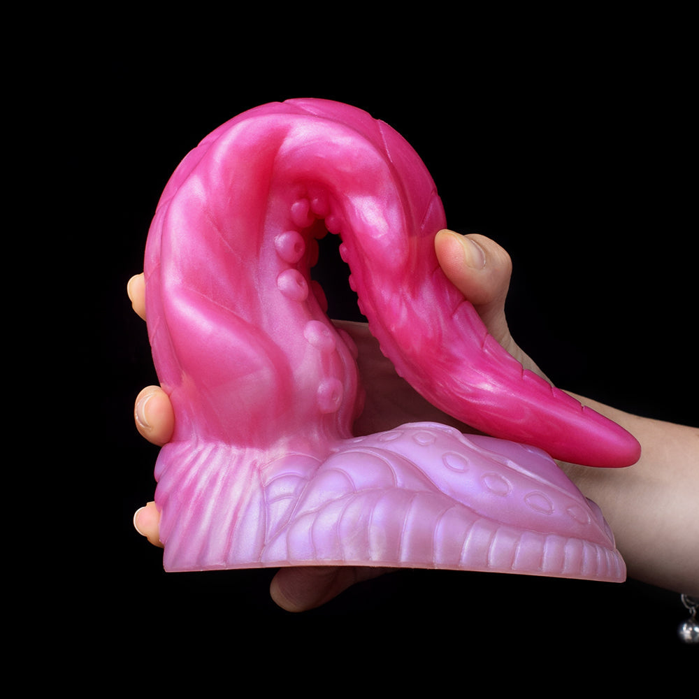 23.5 cm Roze Curved Monster Tentacle Dildo