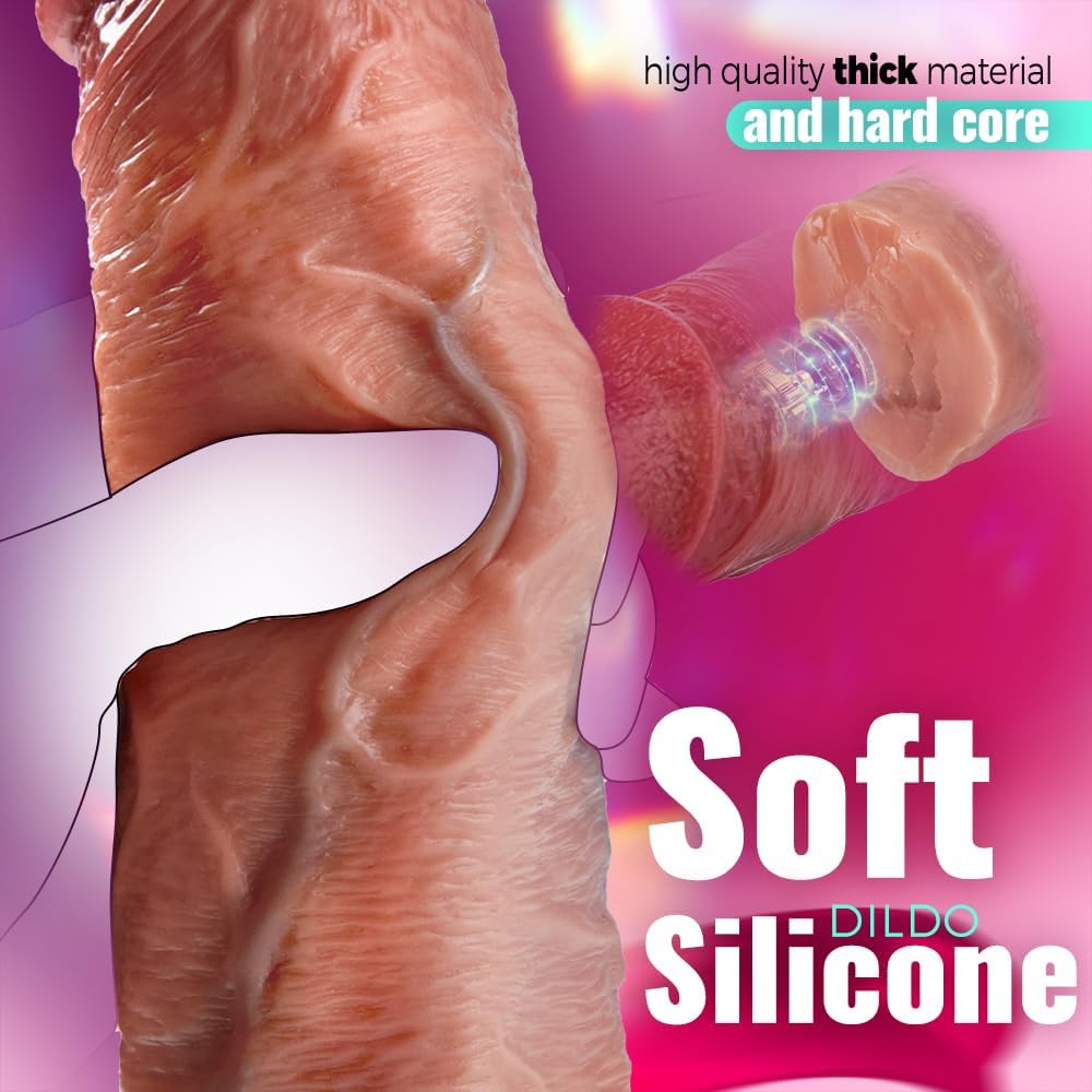 Realistische Stotende Dildo 28cm Met Zuignap