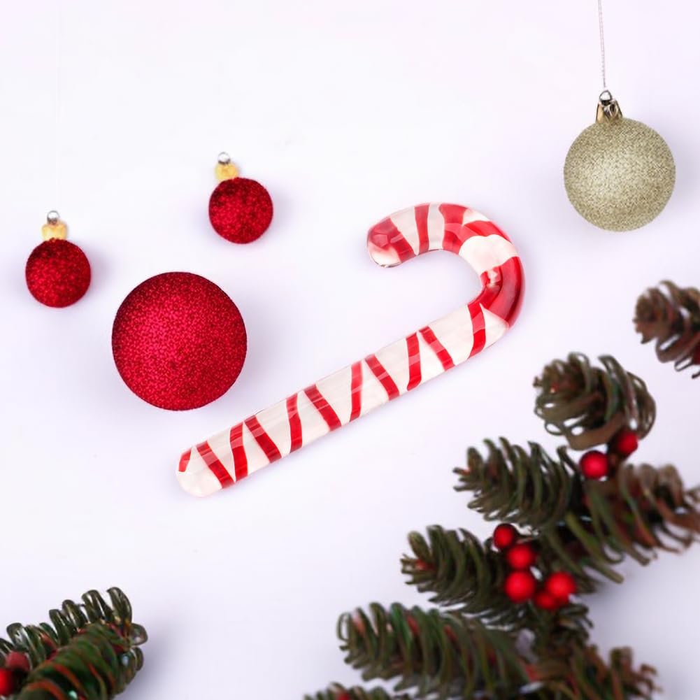 Glazen Dildo Candy Cane Kerst Anaal