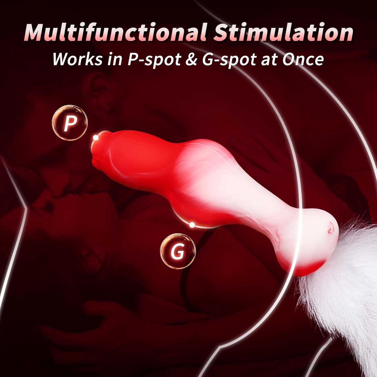 Wolf Staart Buttplug Knot Siliconen Dieren Fantasy