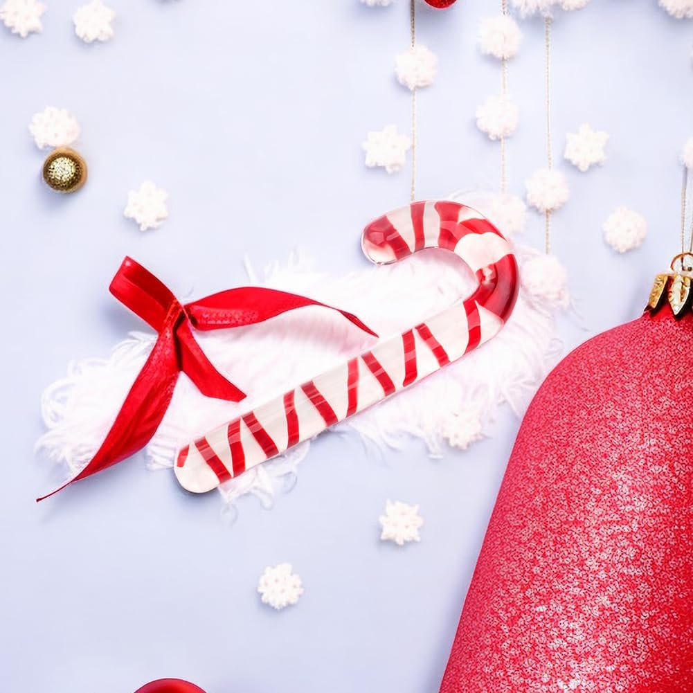 Glazen Dildo Candy Cane Kerst Anaal