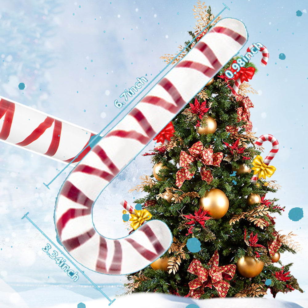Glazen Dildo Candy Cane Kerst Anaal
