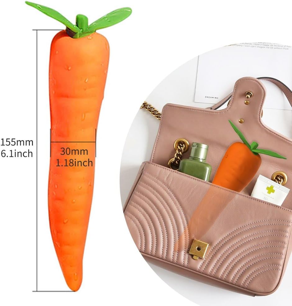Discreet Carrot Dildo Vibrator 15cm Met Siliconen