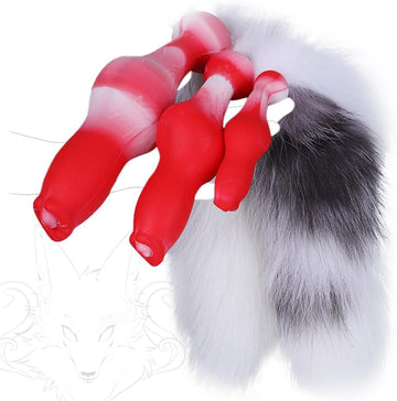 Wolf Staart Buttplug Knot Siliconen Dieren Fantasy