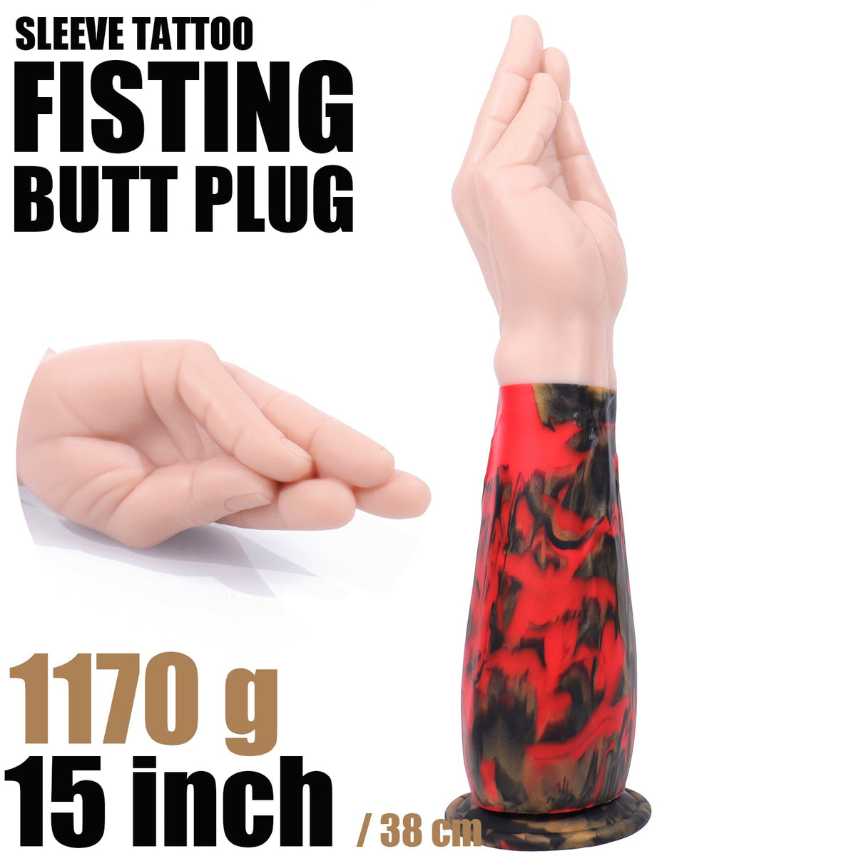 38cm Realistische Arm Dildo Met Handvorm