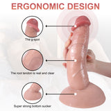 画像をギャラリー ビューアにロード Sterke zuignap gebogen vlees realistische dildo