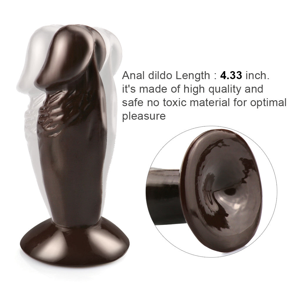 11cm Bruine Mini Dildo Met Zuignap