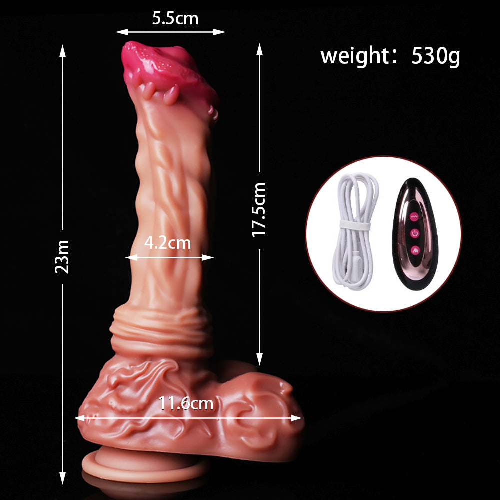 22cm Paard Dildo Vibrerend Stotende Dildo