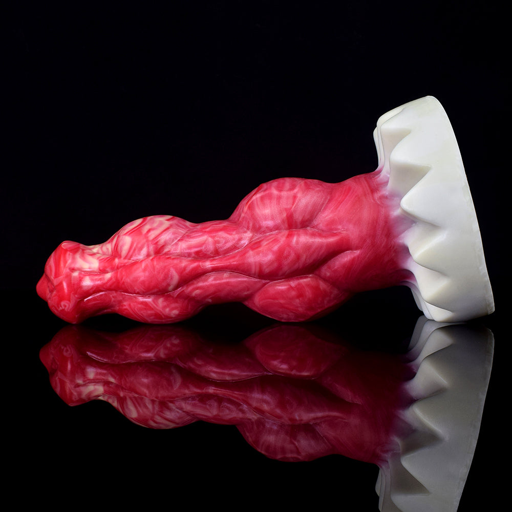 23 cm Double Knot Rood Dogdildo