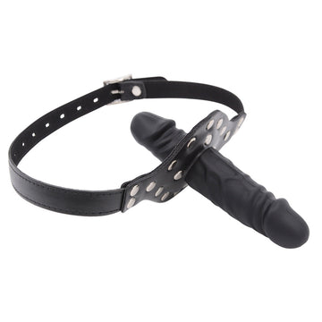 BDSM PenisGag met Dubbele Dildo