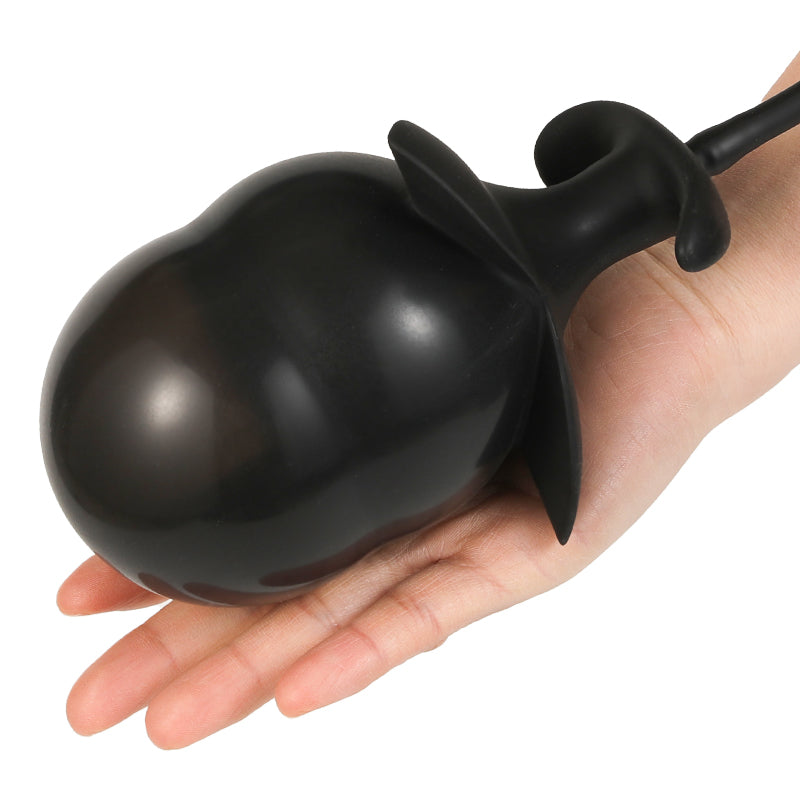 Black Petal Inflatable Butt Plug Toy