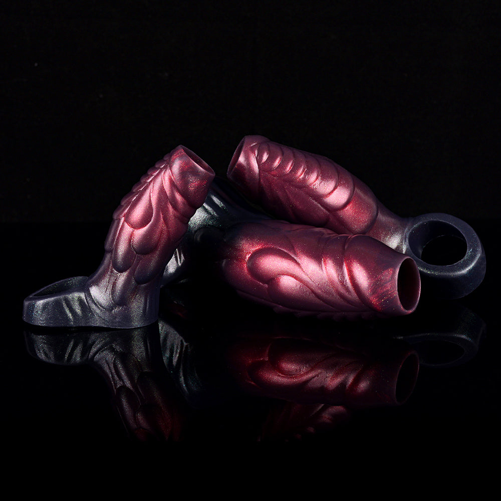 Monster Scale structuur Silicone Penis Sleeve