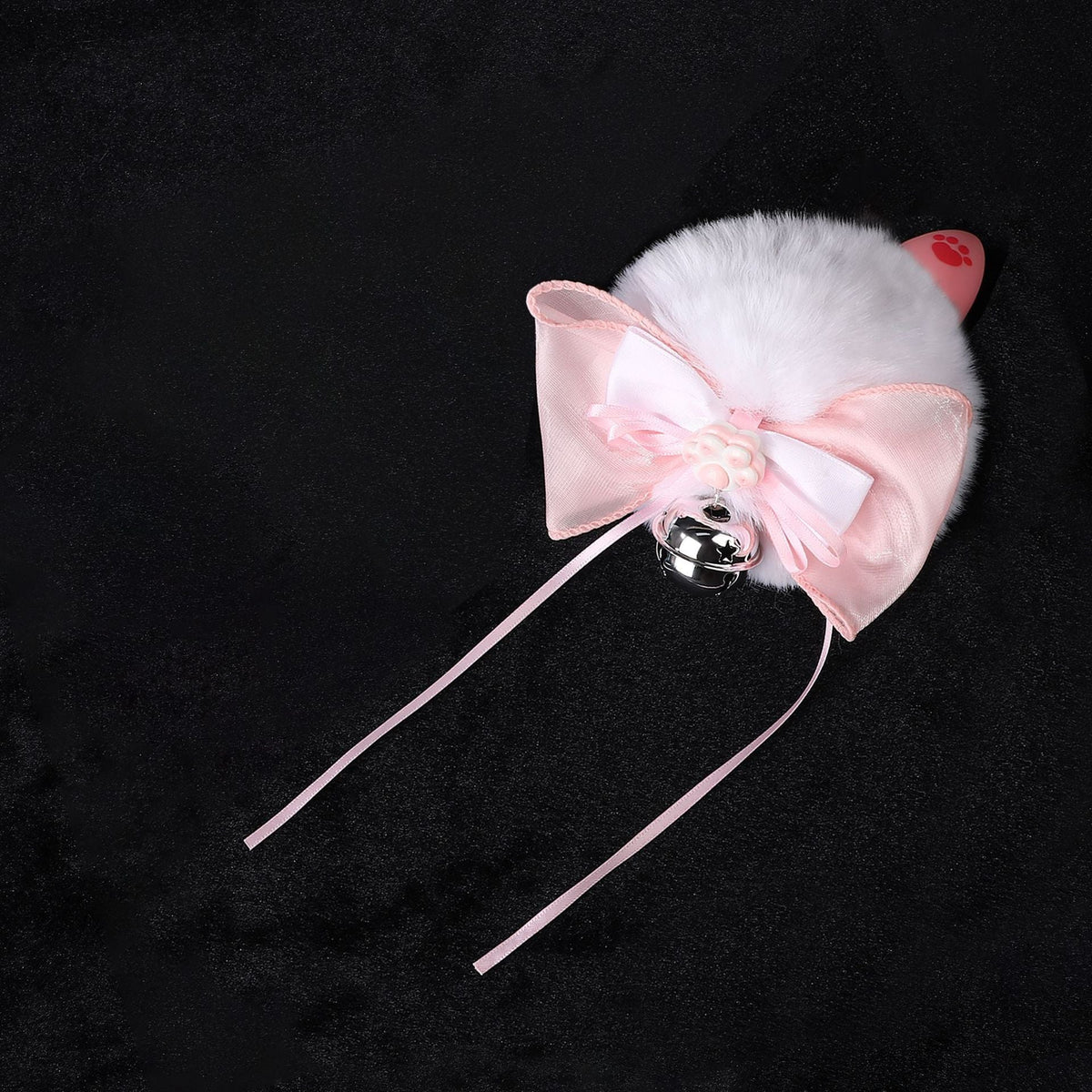 Schattige Siliconen Bunny Buttplug Strik Decoratieve Bel