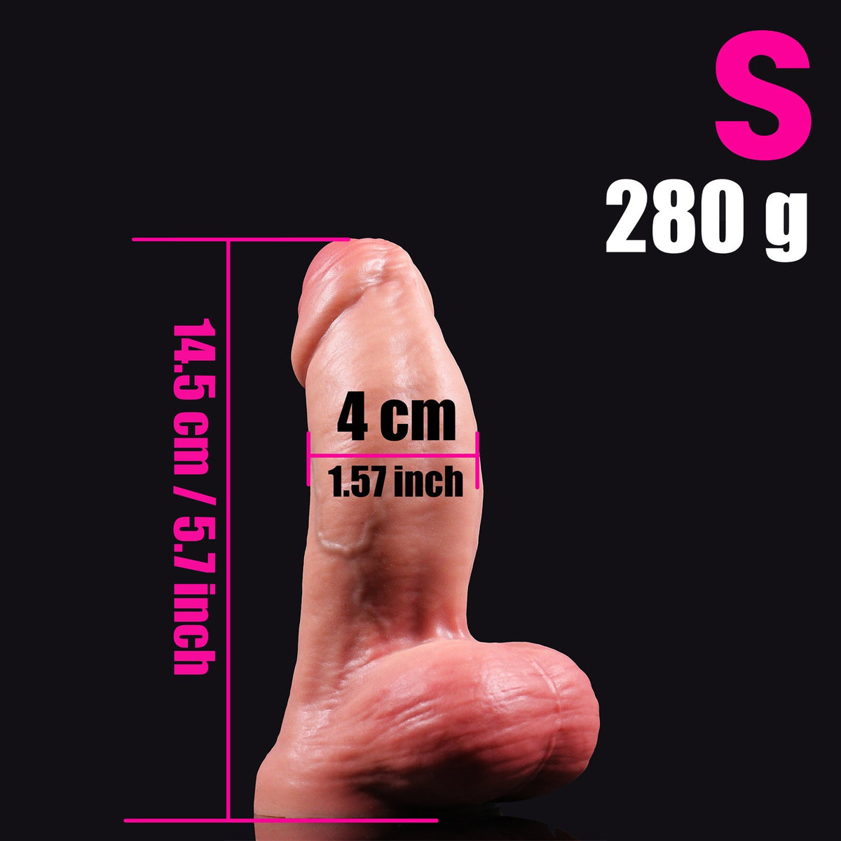 XXL Realistische Dildo Siliconen Onbesneden Ontwerp