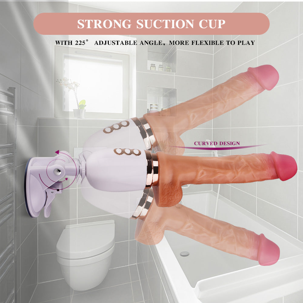 Kleine Seksmachine met 12 cm Dildo Opzetstuk