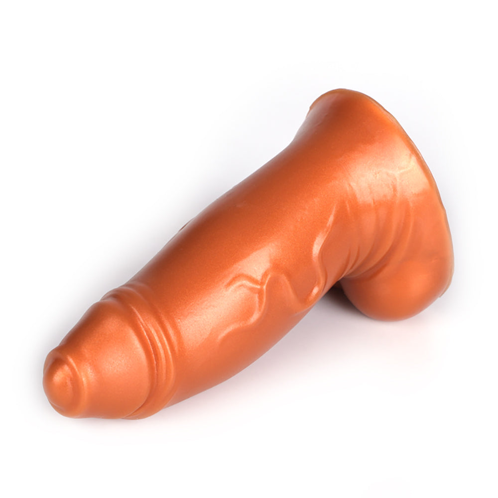 14cm Small Bruin Voorhuid Dikke Dildo