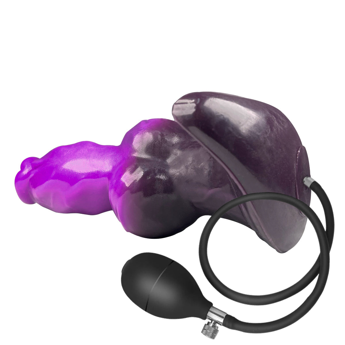 Paars Dog Knot Inflatable Anal Plug