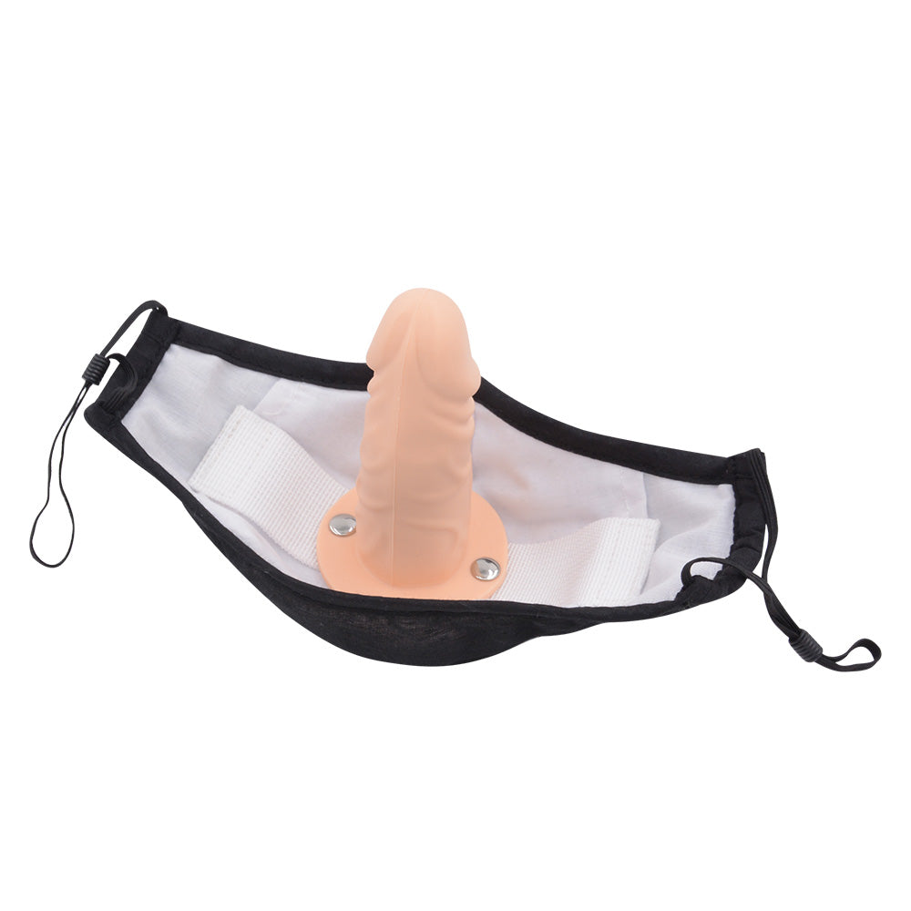 Discreet BDSM Face DildoGag Masker
