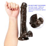 Afbeelding in Gallery-weergave laden, 10 inch koffie dildo