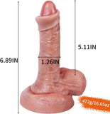 Load image into Gallery viewer, Foreskin Covered 7 Inch Dildo