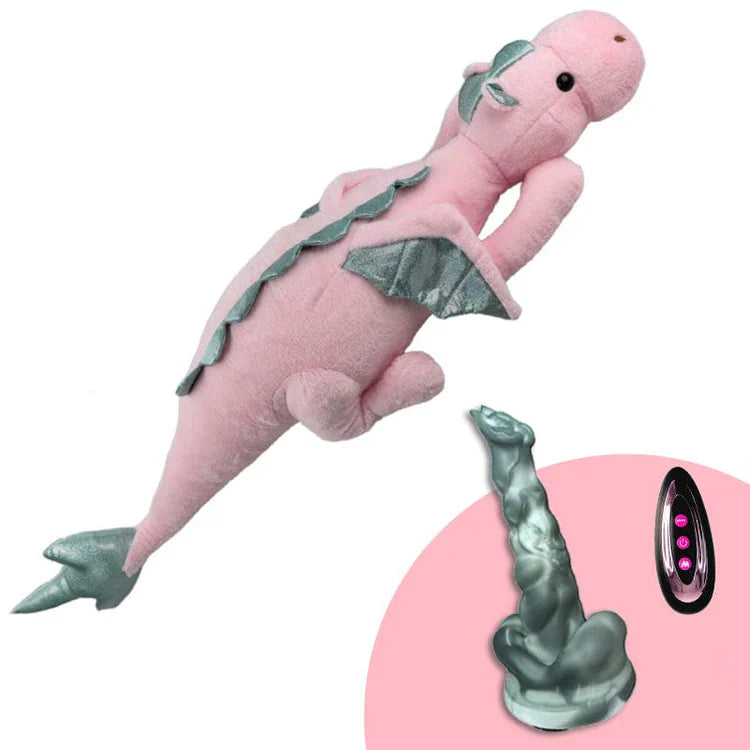 Roze Pluche Sex Machine Met Vier Dildo