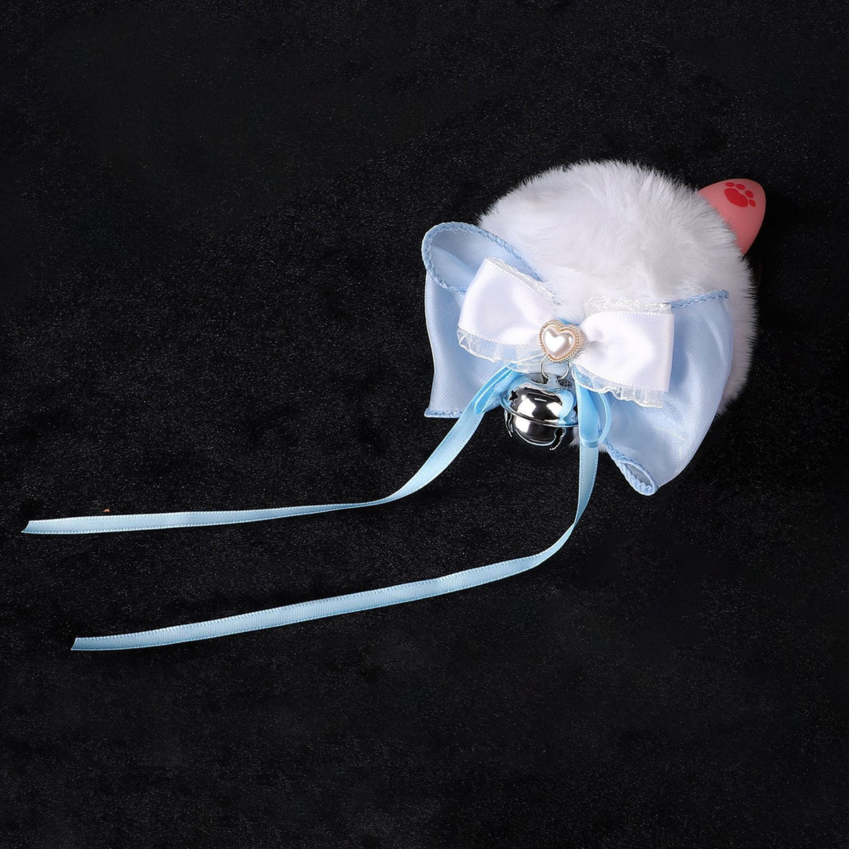 Schattige Siliconen Bunny Buttplug Strik Decoratieve Bel