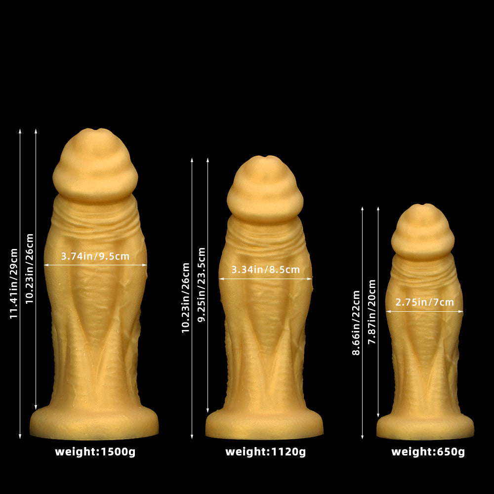 Dikke Black Dildo 7.6 cm Met Siliconen