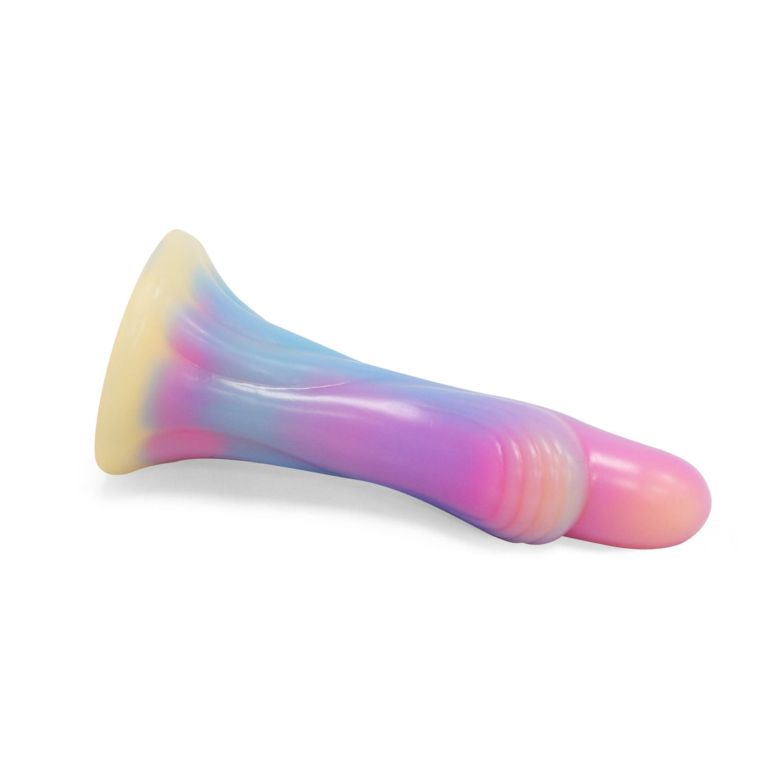 Kleurrijke Fantasy Anale Dildo Met Duimvorm 15 cm