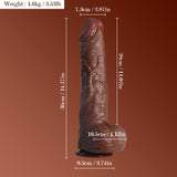 Afbeelding in Gallery-weergave laden, King Cock Dildos 14 inch Brown