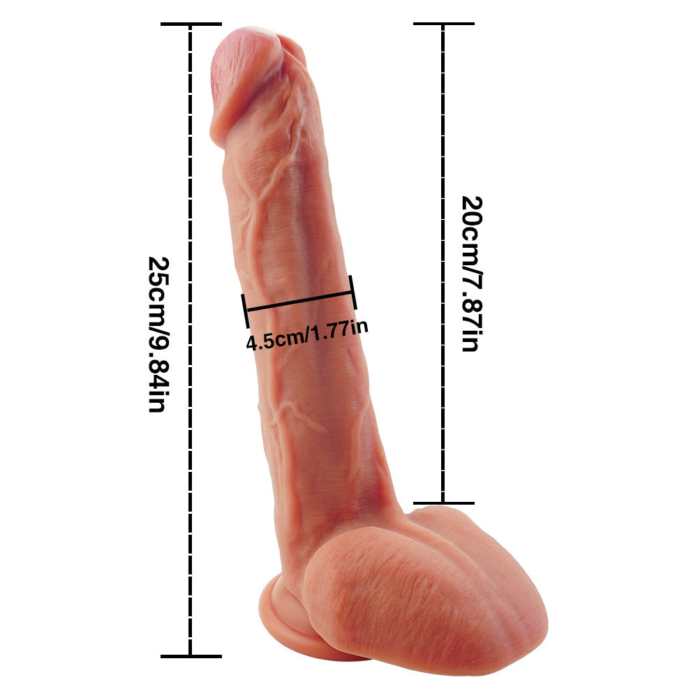 25cm Grote Siliconen Dildo Met Dubbele Dichtheid