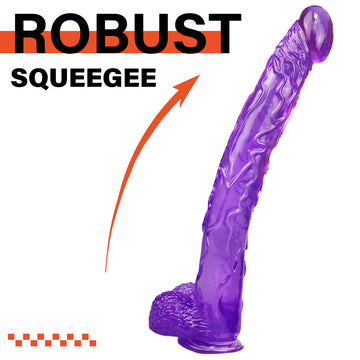 Paarse Extra Lange Jelly Dildo 42 cm