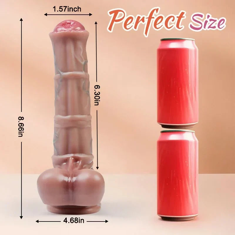 22 cm Roterende Realistic Horse Stotende Dildo