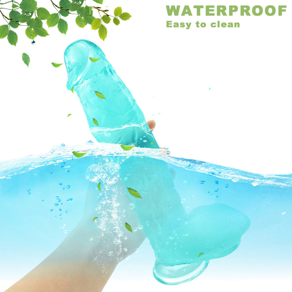 Groene Dikke Jelly Dildo van 30 cm