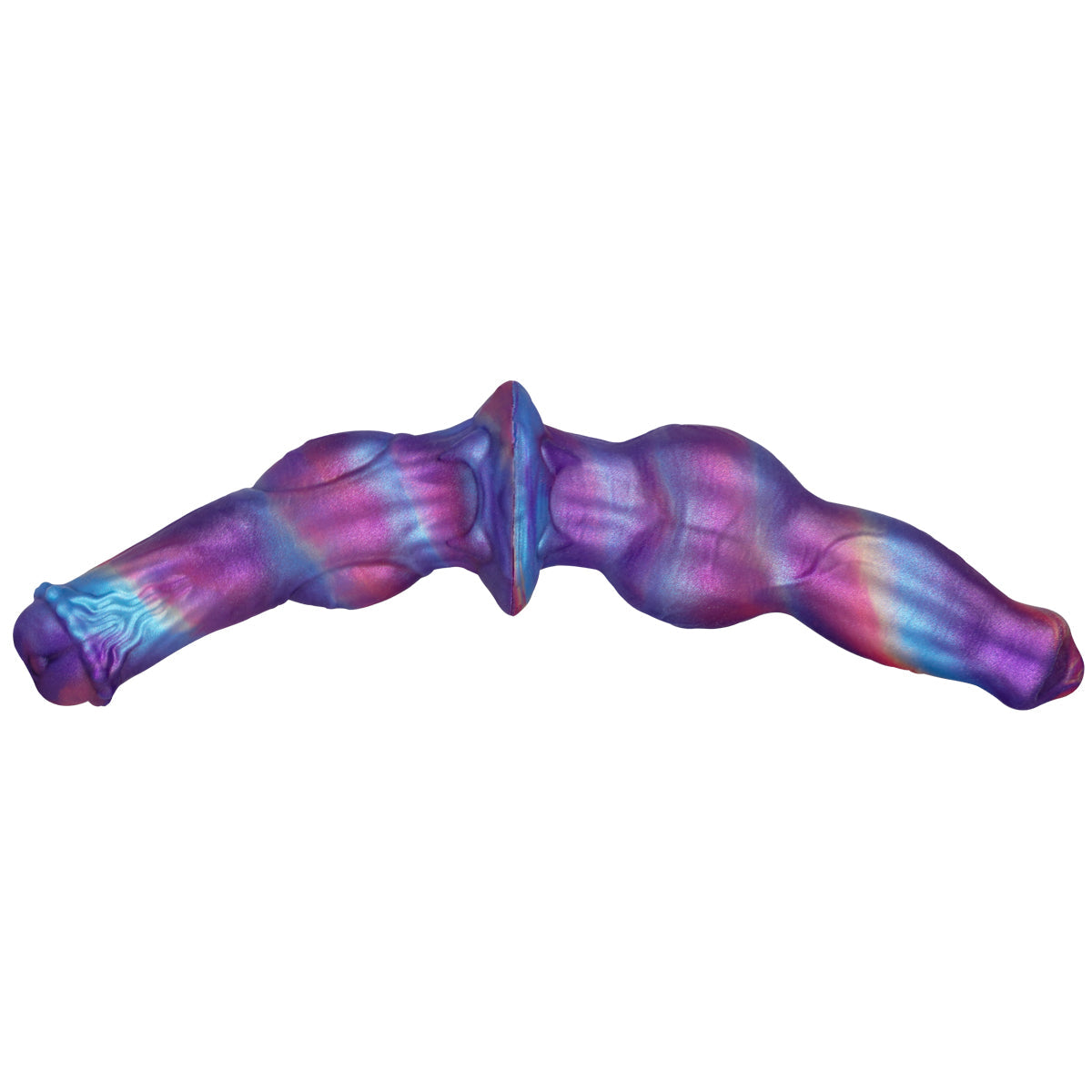 35 cm Kleurrijke Horse Knot Anal Doppeldildo