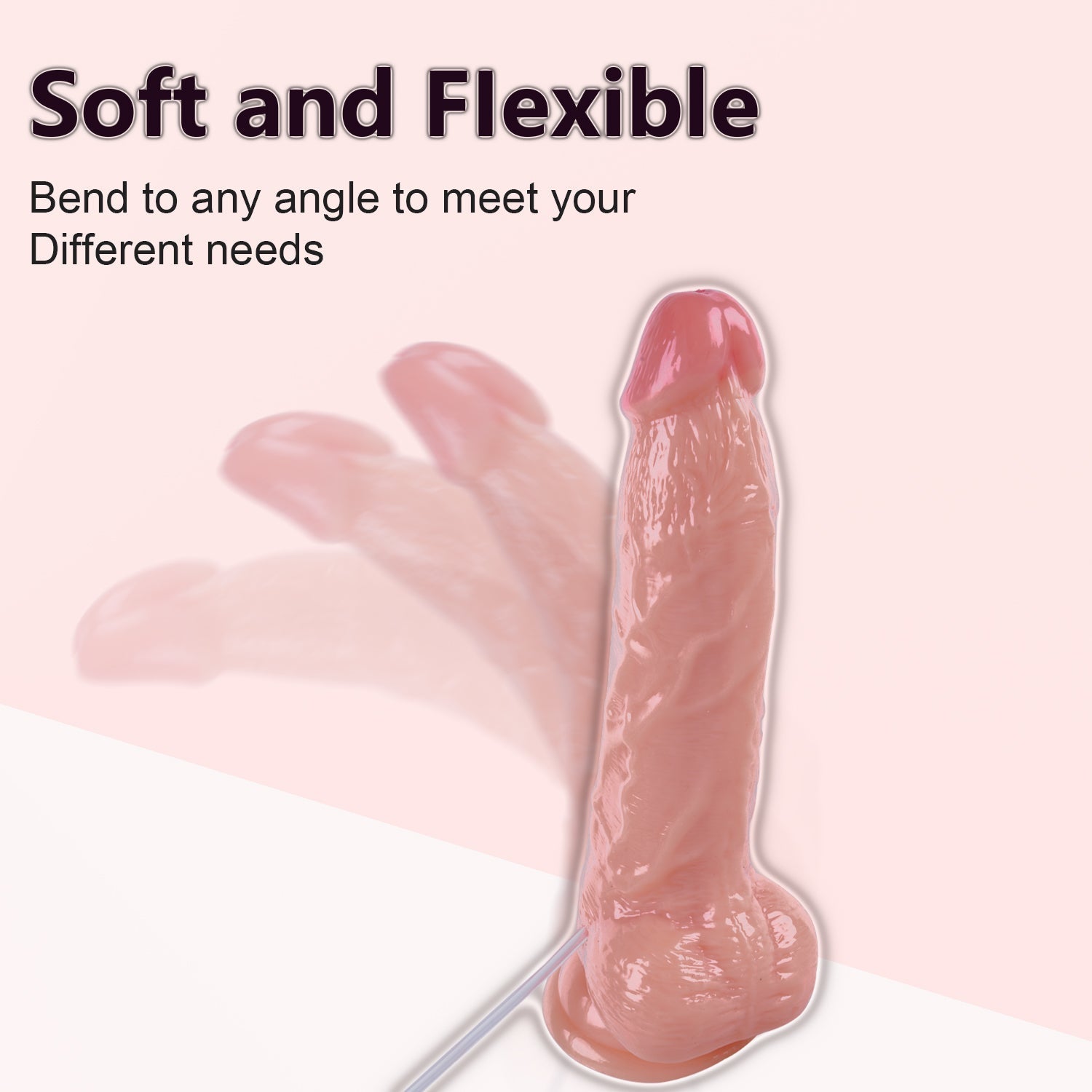 23 cm Ultrarealistische Zachte Ejaculerende Siliconen Dildo