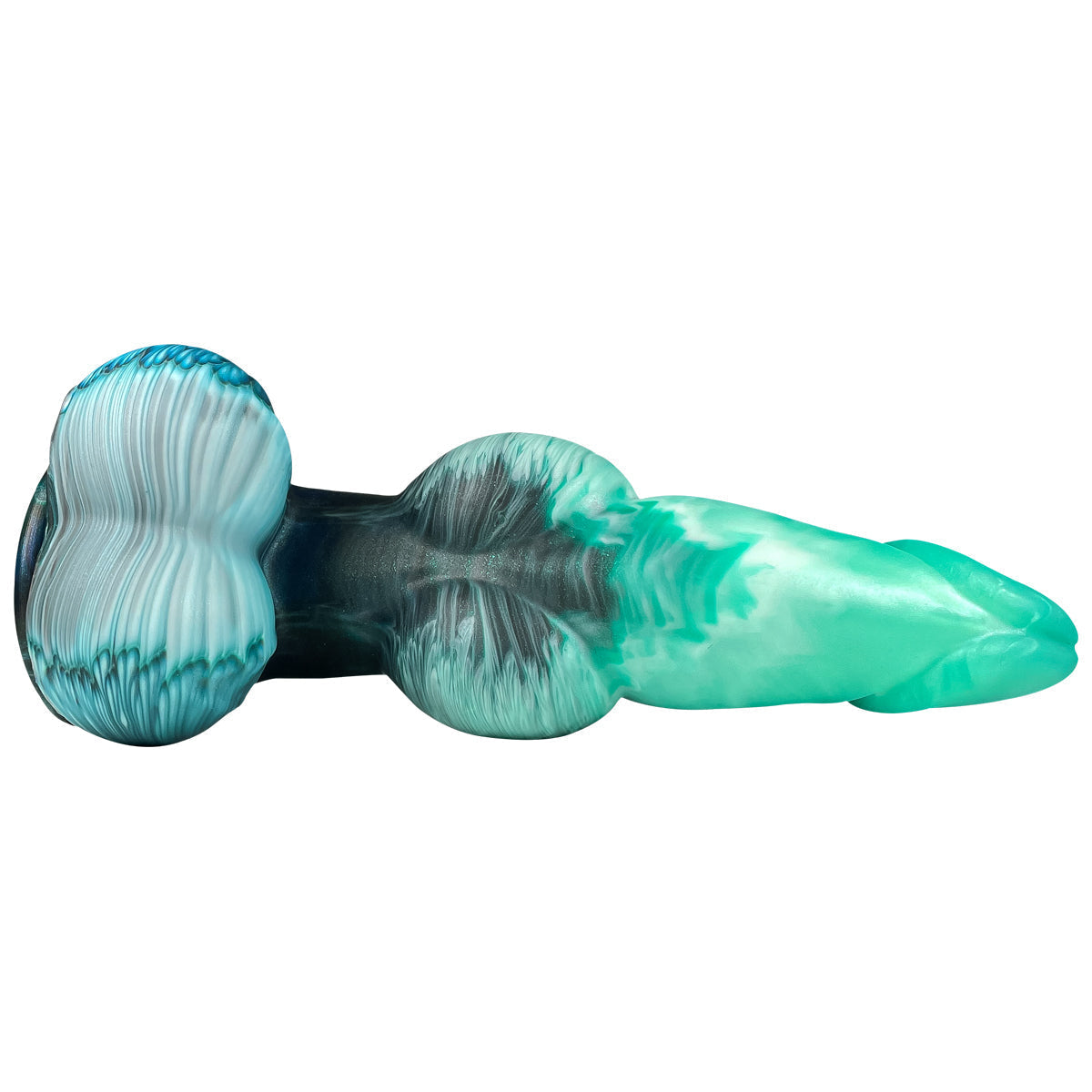 Groene Monster Knot Inflatable Butt Plug