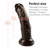 Charger l&#39;image dans la galerie, 6-inch koffie dildo