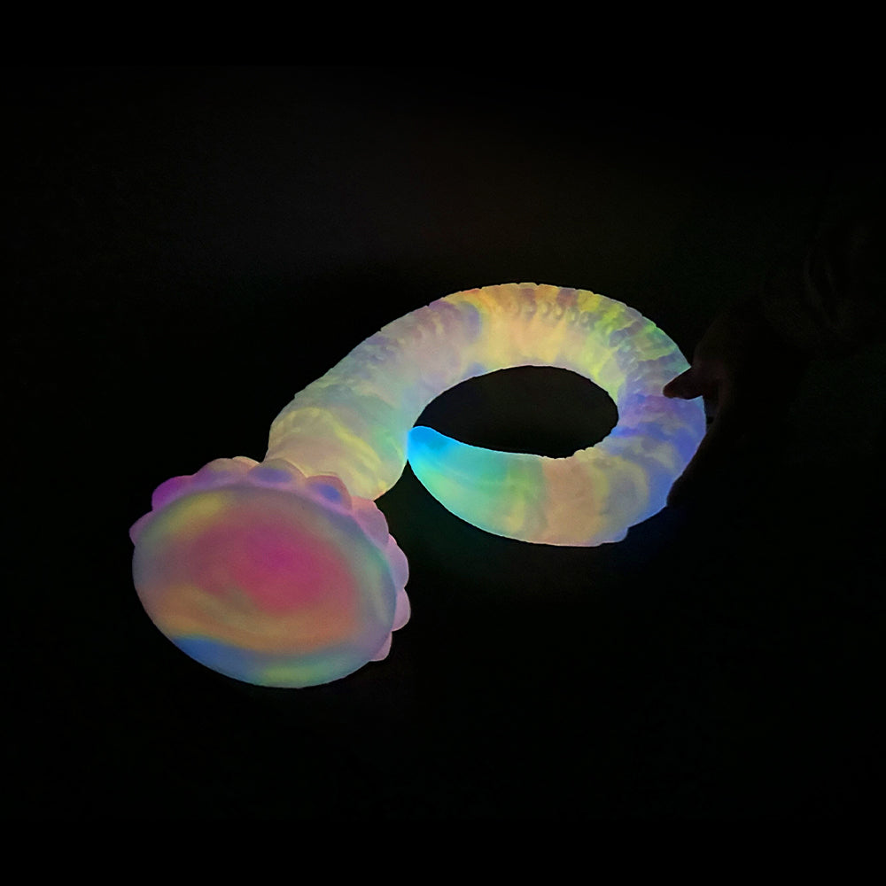 78 cm Lichtgevende Fantasy XXL Tenticle Dildo