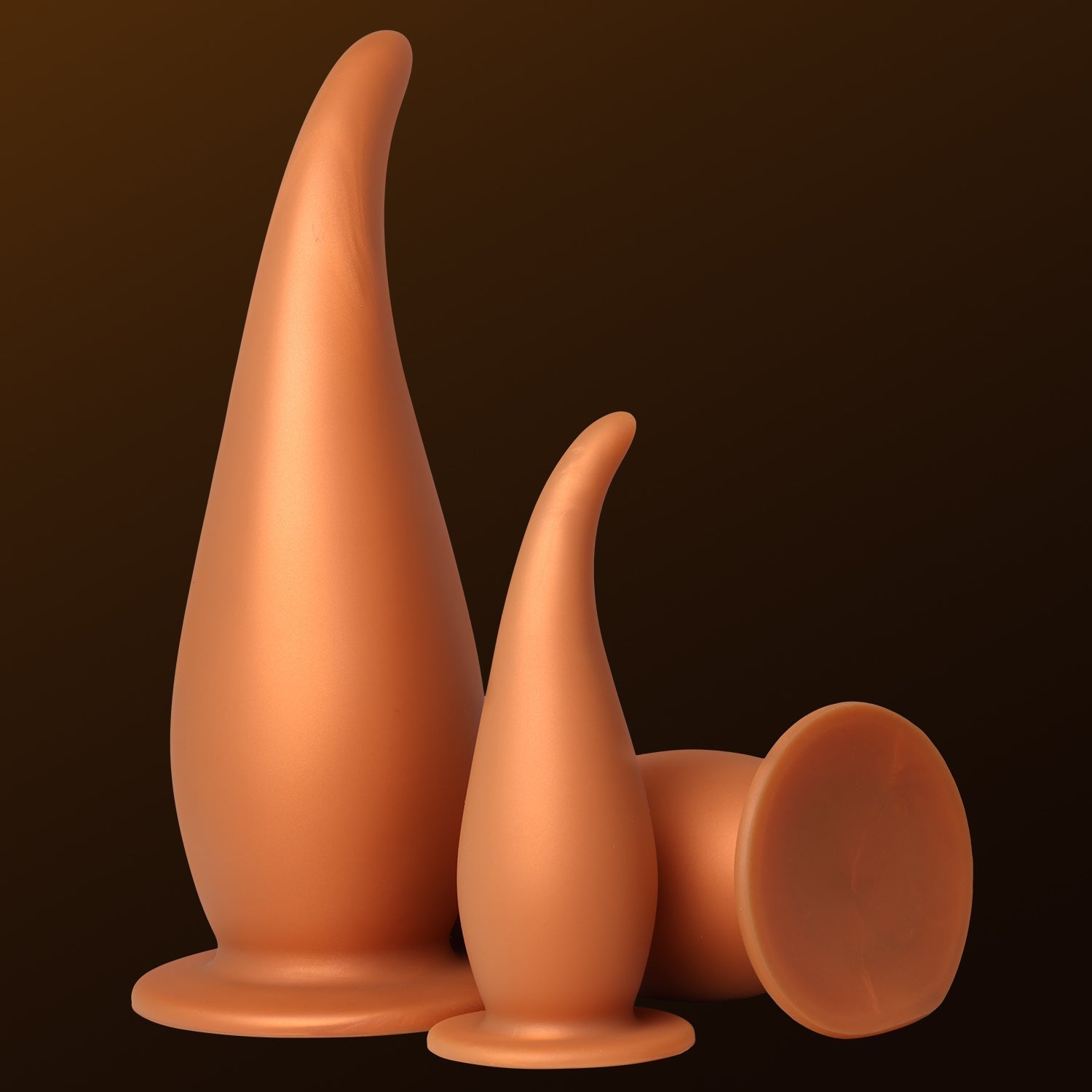 Gouden Siliconen Grote P-Spot Buttplug