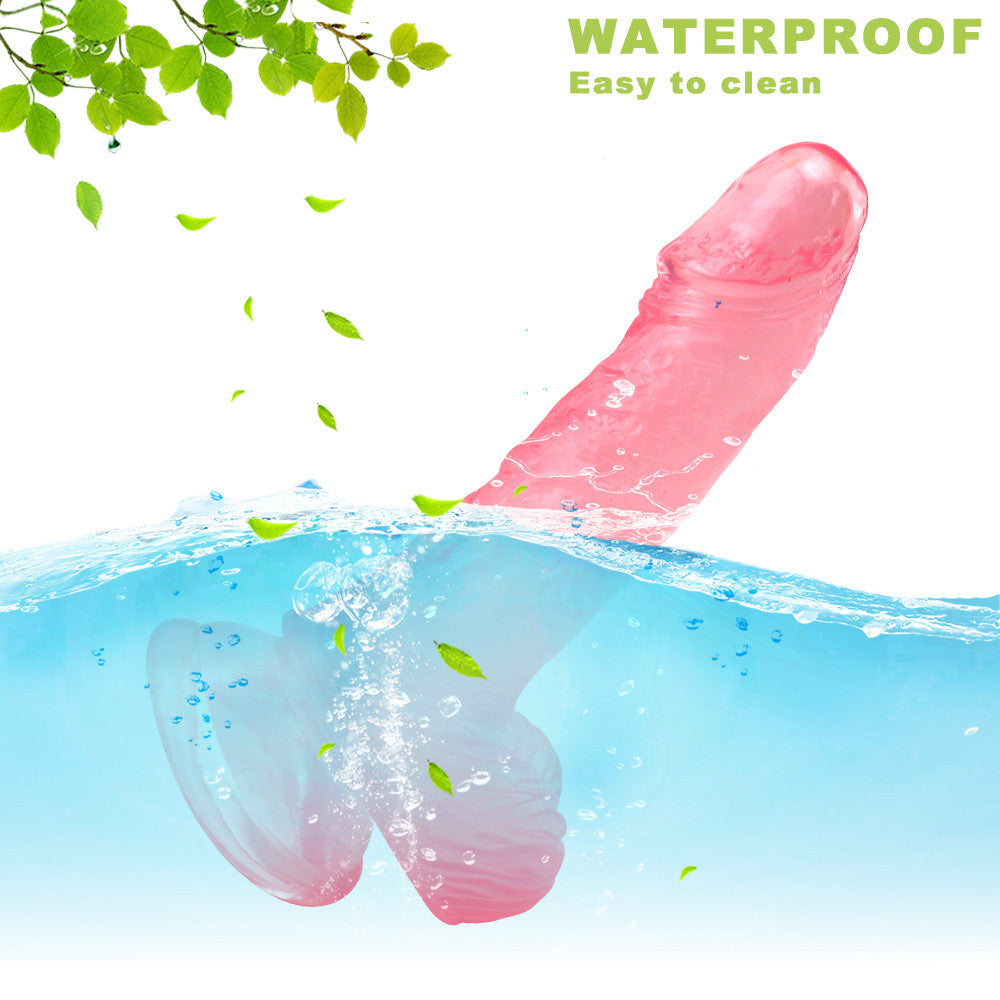15.5cm Small Pink Jelly Dildo Voor Beginner