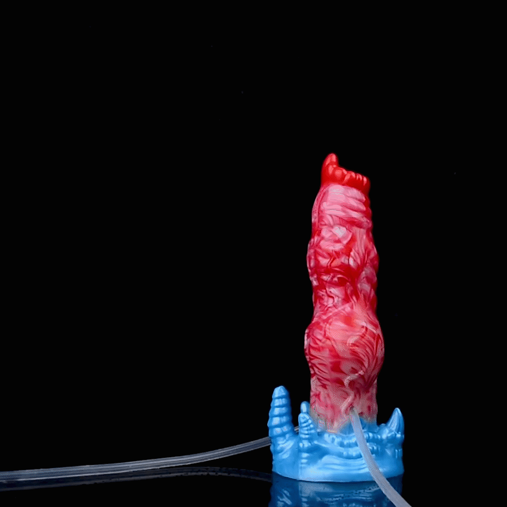 18cm Opblaasbare Honden Knot Squirting Dildo