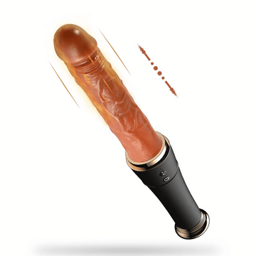 17.8cm Verborgen Baseball Stotende Dildo Verwarmde Vibrator