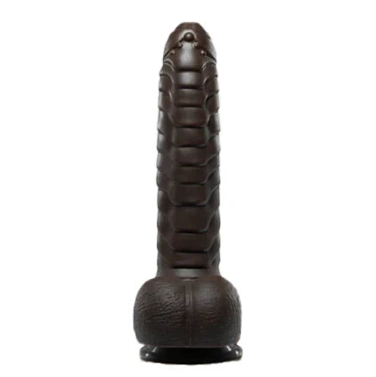 Onbesneden Thrusting Dildo 22 Cm Met Vibratie
