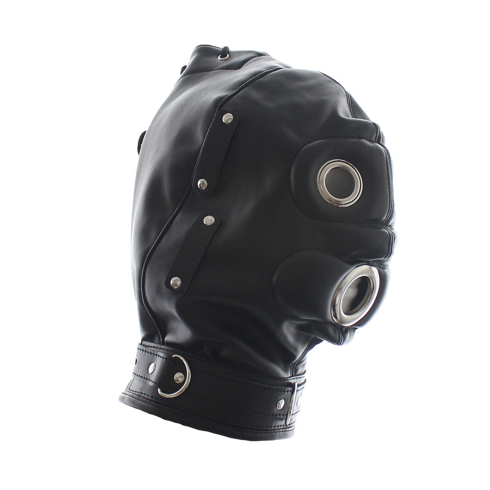 Bondage Face Mask BDSM Gag Dildo