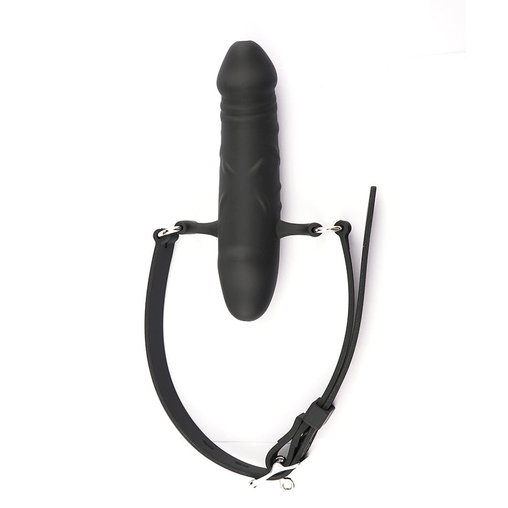 Zwarte Dubbele BDSM DildoGag